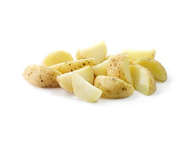 Volledig gegaarde aardappelpartjes met schil - Quik's